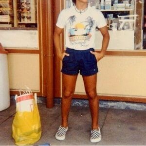 Retro beach stubbies OP Navy Corduroy Men's Shorts good vintage condition